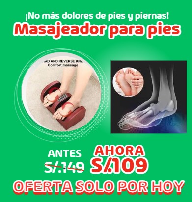 Masajeador de pies de 3 niveles